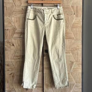 Mos Mosh Womens Pants Jeans Size 29 Tan Slim Beaded Boho